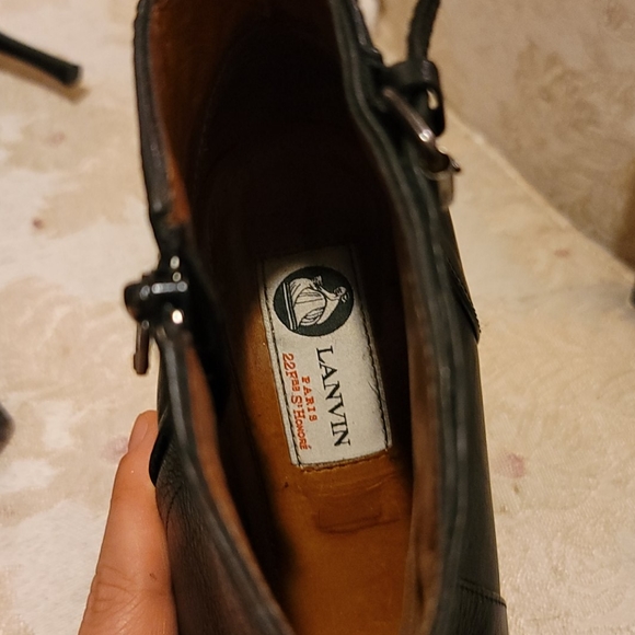 Lanvin leather wedged booties - Picture 9 of 9